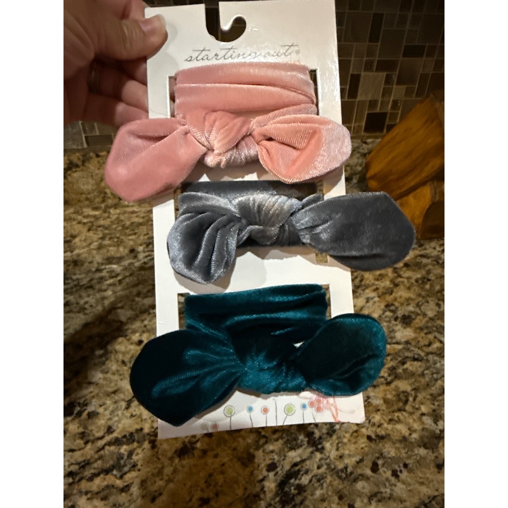 New Starting Out Headband Velvet Baby Girl Bows from Dillard's 3-pack